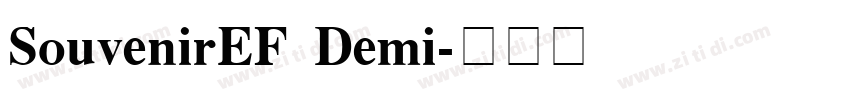 SouvenirEF Demi字体转换